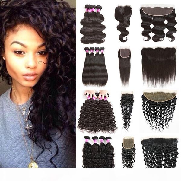 brazilian body wave bundles with closure straight kinky curly human hair water wave deep wave bundles with frontal 4 bundles with closure, Black
brazilian body wave bundles with closure straight kinky curly human hair water wave deep wave bundles with frontal 4 bundles with closure, Black