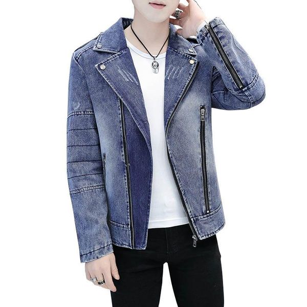 men's jackets mcikkny men fashon punk denim and coats zipper pockets slim fit biker outwear for male size m-4xl, Black;brown
men's jackets mcikkny men fashon punk denim and coats zipper pockets slim fit biker outwear for male size m-4xl, Black;brown