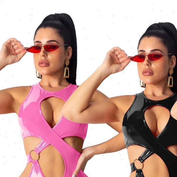 women faux leather jumpsuits zippers long pantshigh elasticity bodysuit casual ladies pu cropped outdoor wear drop shipping, Black;white
women faux leather jumpsuits zippers long pantshigh elasticity bodysuit casual ladies pu cropped outdoor wear drop shipping, Black;white