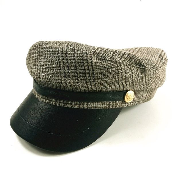 cap children's beret women's versatile little fragrant sea cap plaid cap british octagonal hat fashion, Blue;gray
cap children's beret women's versatile little fragrant sea cap plaid cap british octagonal hat fashion, Blue;gray