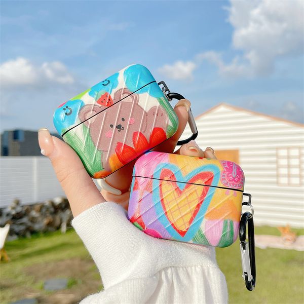 3d cute bear cartoon rainbow flower keychain earphone accessories cases funda for apple airpods 2 case for airpod pro bling protective cover
3d cute bear cartoon rainbow flower keychain earphone accessories cases funda for apple airpods 2 case for airpod pro bling protective cover