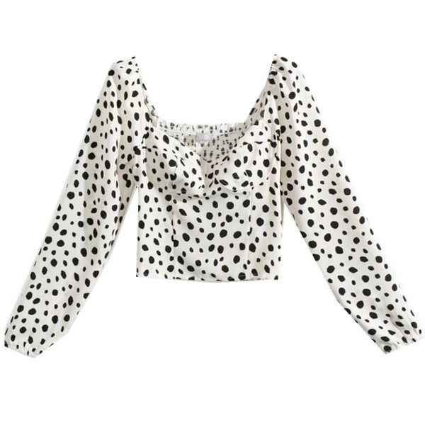 2021 vintage france retro long puff sleeve leopard print shirt women slim waist short blouse cropped girls, White
2021 vintage france retro long puff sleeve leopard print shirt women slim waist short blouse cropped girls, White