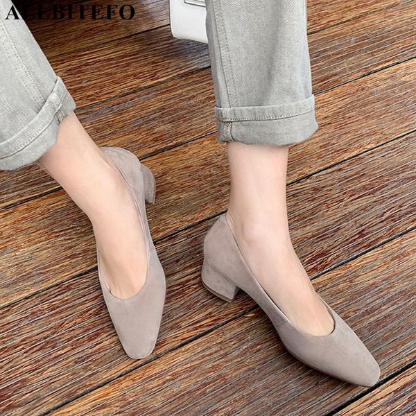 dress shoes allbitefo soft sheepskin genuine leather high heel suede squared toe women heels thick, Black
dress shoes allbitefo soft sheepskin genuine leather high heel suede squared toe women heels thick, Black