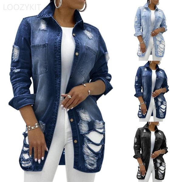 solid turn-down collar loose casual blue fashionable women coats female outwear denim coat feminine jean jacket for women, Black;red
solid turn-down collar loose casual blue fashionable women coats female outwear denim coat feminine jean jacket for women, Black;red