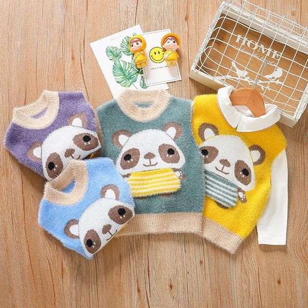 waistcoat 2021 autumn/winter baby panda knitted vest, toddler woolen pullover children's belly guard sweater, Camo
waistcoat 2021 autumn/winter baby panda knitted vest, toddler woolen pullover children's belly guard sweater, Camo
