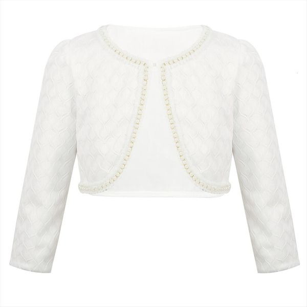 kids baby girls long sleeve lace beaded bolero shrug cardigan short jacket for princess wedding party flower dresses, Blue;gray
kids baby girls long sleeve lace beaded bolero shrug cardigan short jacket for princess wedding party flower dresses, Blue;gray