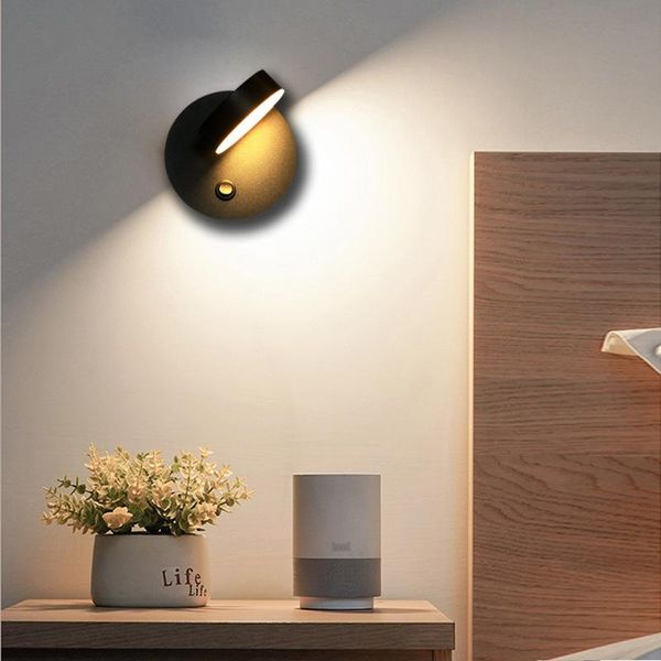 wall lamp 360° rotatable led el room walllight home bedroom light seprate switch backside reading
wall lamp 360° rotatable led el room walllight home bedroom light seprate switch backside reading