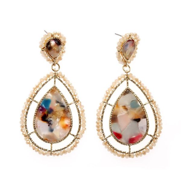 dangle & chandelier multi color resin water drop earrings teardrop crystal beads fram for women wholesale jewelry, Silver
dangle & chandelier multi color resin water drop earrings teardrop crystal beads fram for women wholesale jewelry, Silver