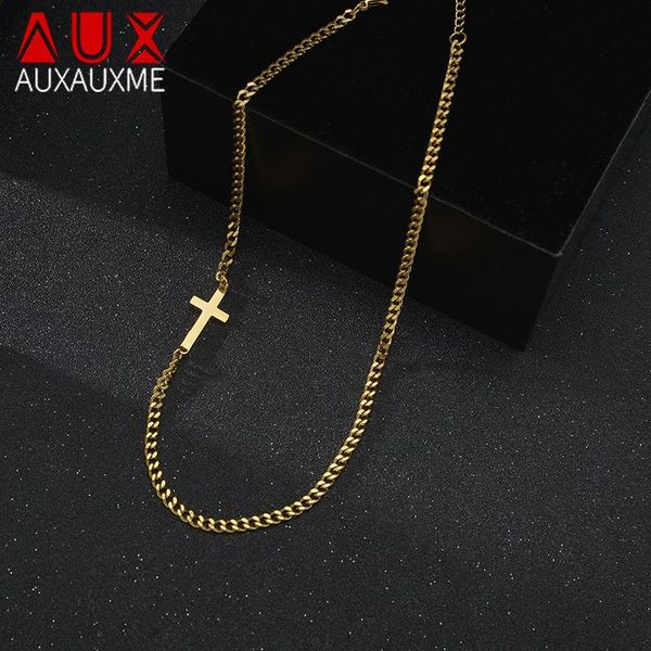 chains auxauxme cuban chain cross necklaces stainless steel silver gold color for women men hip hop party jewelry gifts
chains auxauxme cuban chain cross necklaces stainless steel silver gold color for women men hip hop party jewelry gifts