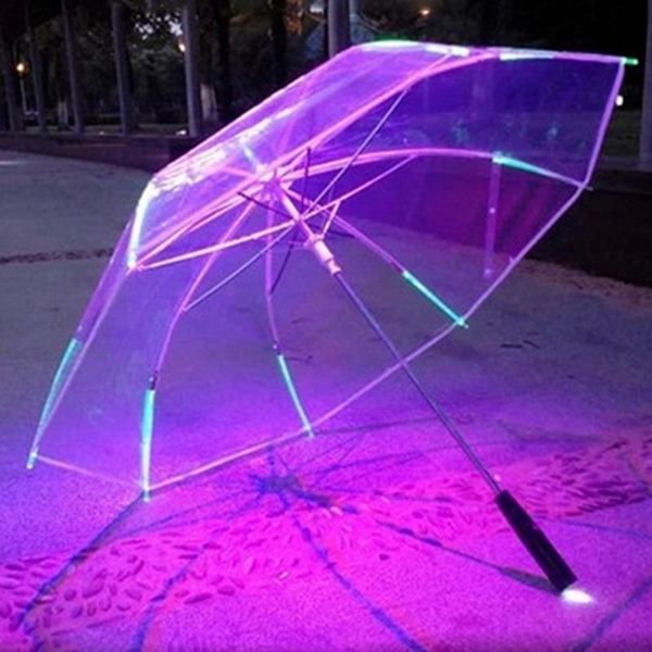 umbrellas creative umbrella multicolor led flash light cool luminous night safe protection gifts
umbrellas creative umbrella multicolor led flash light cool luminous night safe protection gifts