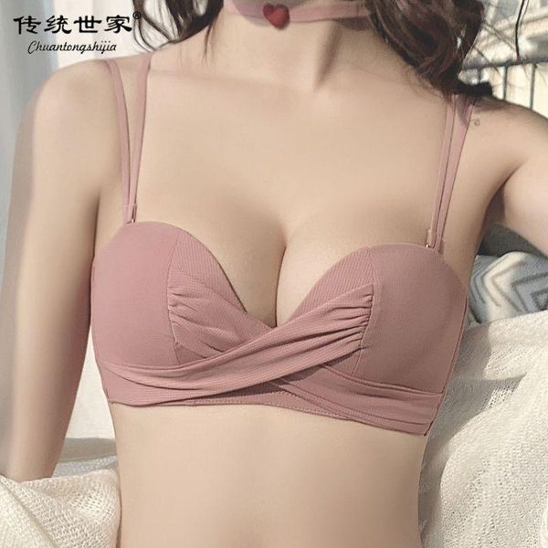 bras luxury women's underwear without steel ring bra breathable student girl small chest japanese pink, Red;black
bras luxury women's underwear without steel ring bra breathable student girl small chest japanese pink, Red;black