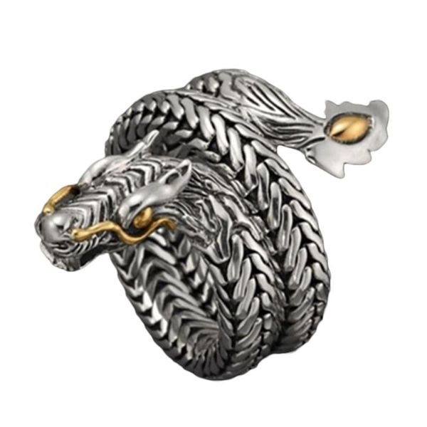 cluster rings men's whole dragon open ring gold eyes hero spirit exaggerated male fashion punk style jewelry, Golden;silver
cluster rings men's whole dragon open ring gold eyes hero spirit exaggerated male fashion punk style jewelry, Golden;silver