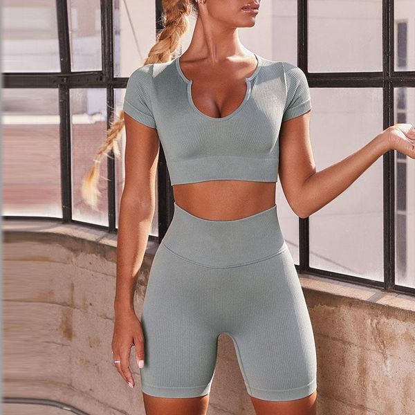 yoga outfit seamless set women running suit 2 piece women's tracksuit crop t-shirt srs workout clothes gym wear sport
yoga outfit seamless set women running suit 2 piece women's tracksuit crop t-shirt srs workout clothes gym wear sport