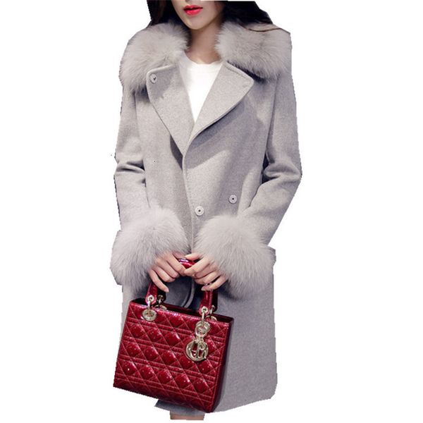 2021 new woolen winter coat women korean version of the self-cultivation large fur collar jackets wool-coat jacket parka a329 mvx6, Black
2021 new woolen winter coat women korean version of the self-cultivation large fur collar jackets wool-coat jacket parka a329 mvx6, Black