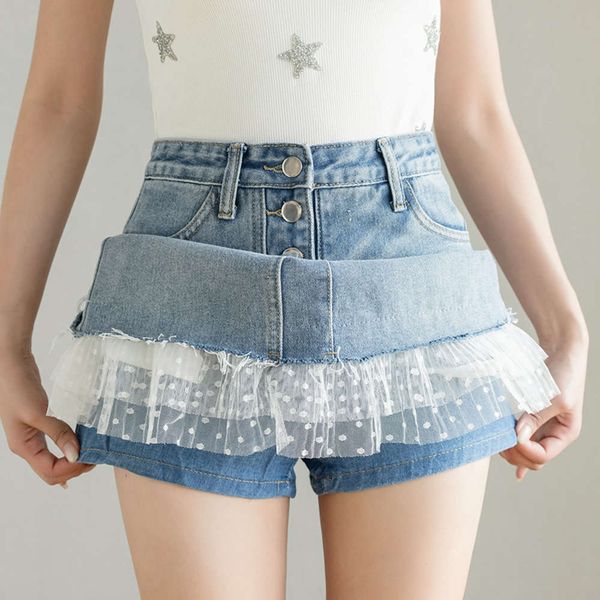2021denim spring 2021 lace with buttocks women's summer fashion versatile high waist a-line skirt, Blue
2021denim spring 2021 lace with buttocks women's summer fashion versatile high waist a-line skirt, Blue