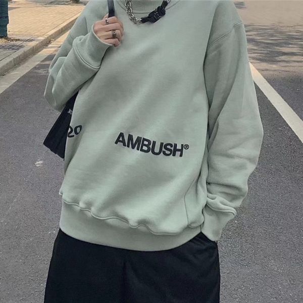 2021 new foaming printing ambush sweatshirts men women 1:1 heavy fabric hoodies crewneck cfmr, Black
2021 new foaming printing ambush sweatshirts men women 1:1 heavy fabric hoodies crewneck cfmr, Black