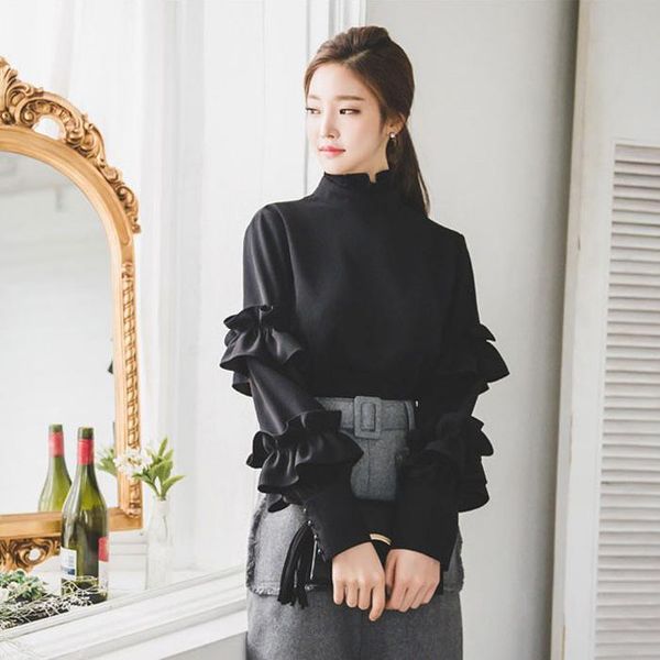 women's blouses & shirts brand latest design spring black womens shits blouse long sleeve stand female blusas lady 2021 women cloth, White
women's blouses & shirts brand latest design spring black womens shits blouse long sleeve stand female blusas lady 2021 women cloth, White
