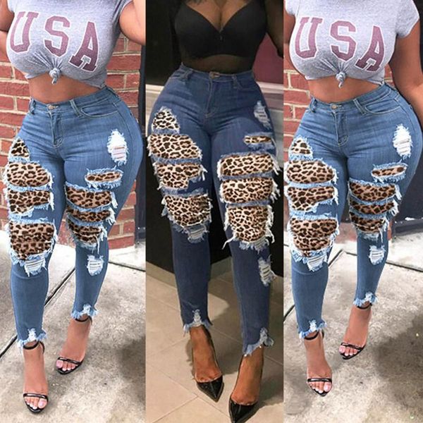 women's jeans women button high waist autumn pocket leopard hole woman pants plaid trousers slim denim fashion, Blue
women's jeans women button high waist autumn pocket leopard hole woman pants plaid trousers slim denim fashion, Blue