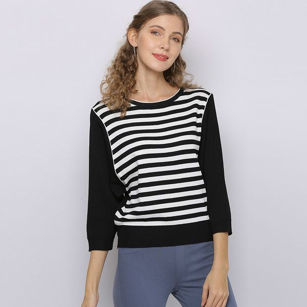 springtime female autumn nightgown outerwear the neck three quarters sleeve striped ta5011 meshes 9ss0, White;black
springtime female autumn nightgown outerwear the neck three quarters sleeve striped ta5011 meshes 9ss0, White;black
