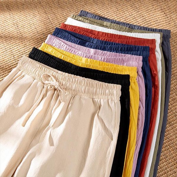 spring summer cotton linen women capri casual loose trousers fashion pockets elastic streetwear harem pant harajuku, Black;white
spring summer cotton linen women capri casual loose trousers fashion pockets elastic streetwear harem pant harajuku, Black;white