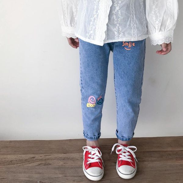 2021 spring new arrival girls fashion letter denim pants kids jeans trosuers kids jeans girls, Blue
2021 spring new arrival girls fashion letter denim pants kids jeans trosuers kids jeans girls, Blue
