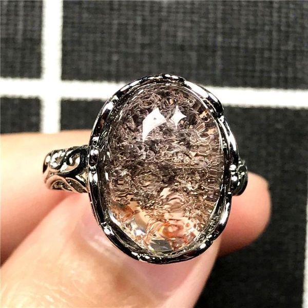 cluster rings 17x14mm natural ghost red phantom quartz ring for woman man crystal love beads garden silver adjustable jewelry, Golden;silver
cluster rings 17x14mm natural ghost red phantom quartz ring for woman man crystal love beads garden silver adjustable jewelry, Golden;silver