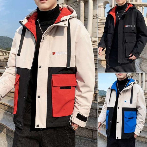 winter new korean trend thickened warm cotton padded jacket tooling down cotton padded jacket men's coat, Black
winter new korean trend thickened warm cotton padded jacket tooling down cotton padded jacket men's coat, Black