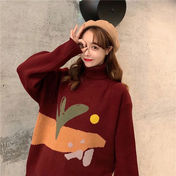 2021 new autumn winter women warm pullovers fashion long sleeve high-neck vintage sweater ladies sweaters ypsq, Black;white
2021 new autumn winter women warm pullovers fashion long sleeve high-neck vintage sweater ladies sweaters ypsq, Black;white