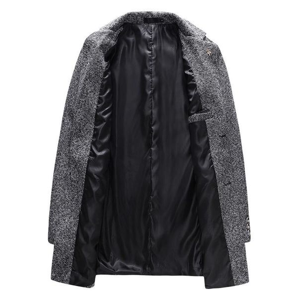 men's wool & blends brand blend coats 2021 winter fashion solid color thick warm overcoat, Black
men's wool & blends brand blend coats 2021 winter fashion solid color thick warm overcoat, Black