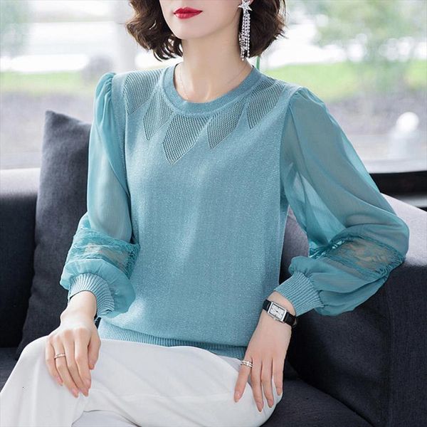net yarn long sleeved women sweater knitted bottoming loose round neck lantern sleeves thin pullover female spring, White;black
net yarn long sleeved women sweater knitted bottoming loose round neck lantern sleeves thin pullover female spring, White;black