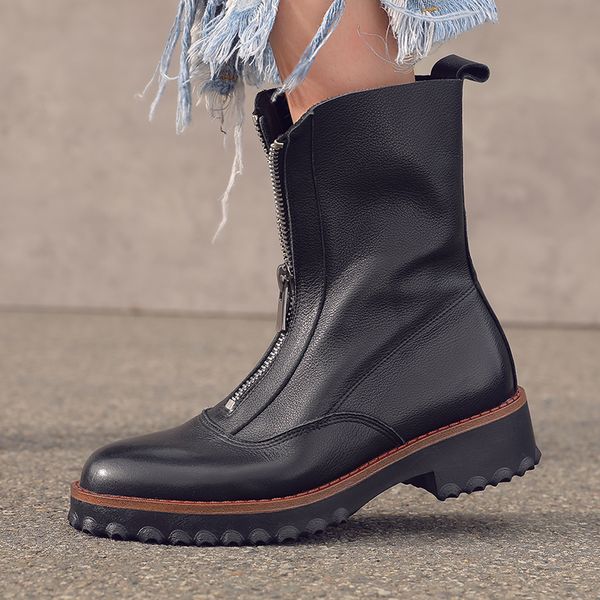 2021 New Natural Genuine Leather Boots Women Metal Round Toe Ladies Ankle Boots for Women Square Heels Spring Autumn Shoes, Black
2021 New Natural Genuine Leather Boots Women Metal Round Toe Ladies Ankle Boots for Women Square Heels Spring Autumn Shoes, Black