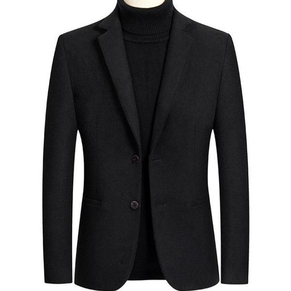men's suits & blazers autumn winter mens wool casual small jacket slim fit black men dress tuxedo male, White;black
men's suits & blazers autumn winter mens wool casual small jacket slim fit black men dress tuxedo male, White;black