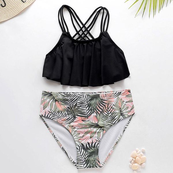 two-piece suits flounce girl swimsuit kids leaf print two piece children's swimwear 7-14years bikini set cross back girls bathing suit
two-piece suits flounce girl swimsuit kids leaf print two piece children's swimwear 7-14years bikini set cross back girls bathing suit