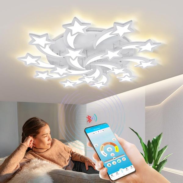 led chandelier modern star chandelier living room bedroom lighting remote control and mobile app control
led chandelier modern star chandelier living room bedroom lighting remote control and mobile app control