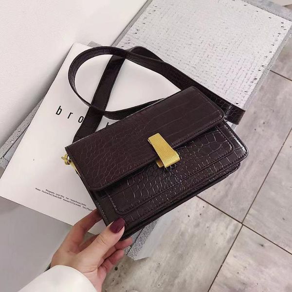 shoulder bags fashion simple retro lady designer handbag 2021 pu leather bag crocodile messenger black
shoulder bags fashion simple retro lady designer handbag 2021 pu leather bag crocodile messenger black