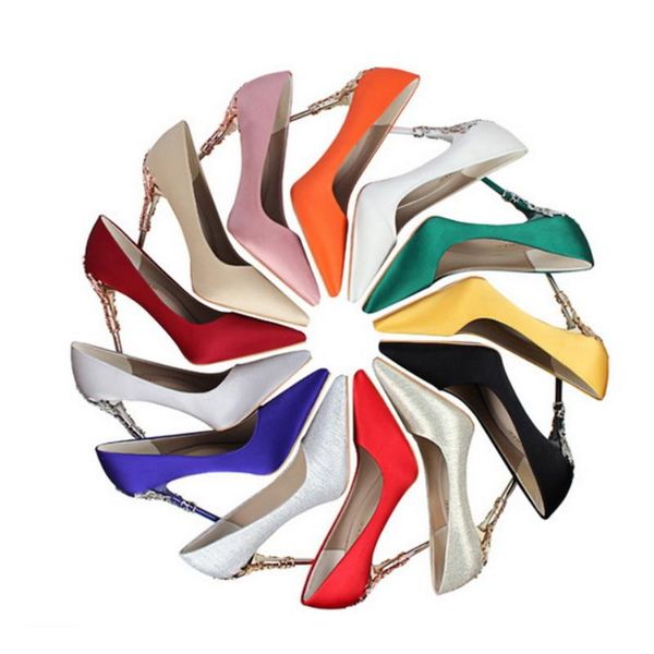 dress shoes metal carved thin heel high heels pumps women 10cm pointed toe ladies fashion candy colors wedding woman, Black
dress shoes metal carved thin heel high heels pumps women 10cm pointed toe ladies fashion candy colors wedding woman, Black