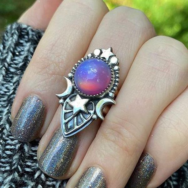 wedding rings vintage punk inlaid gradient zircon moon star for women grils gifts jewelry engagement ring bijoux luxury anillos, Slivery;golden
wedding rings vintage punk inlaid gradient zircon moon star for women grils gifts jewelry engagement ring bijoux luxury anillos, Slivery;golden