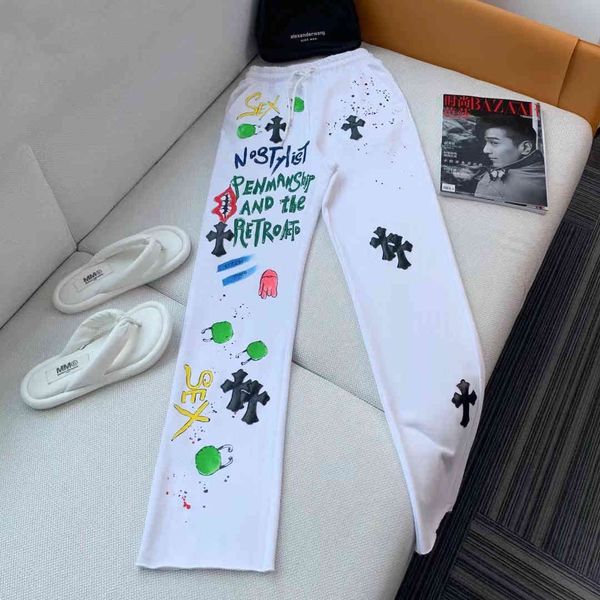 crosin ch2021ss spring and summer new high waist elastic drawstring ribbon hand painted color graffiti cross skinned, White;black
crosin ch2021ss spring and summer new high waist elastic drawstring ribbon hand painted color graffiti cross skinned, White;black
