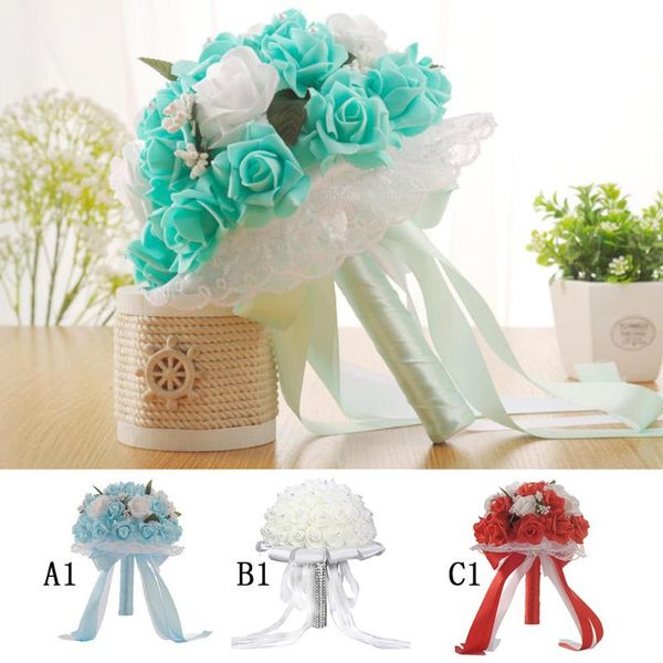 decorative flowers & wreaths artificial wedding bouquets hand made rose flower rhinestone bridesmaid bridal bouquet de mariage accessories
decorative flowers & wreaths artificial wedding bouquets hand made rose flower rhinestone bridesmaid bridal bouquet de mariage accessories