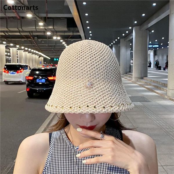 stingy brim hats rivet decoration bucket hat female beanie cap women street trend basin hollow breathable knitted sombreros de mujer, Blue;gray
stingy brim hats rivet decoration bucket hat female beanie cap women street trend basin hollow breathable knitted sombreros de mujer, Blue;gray