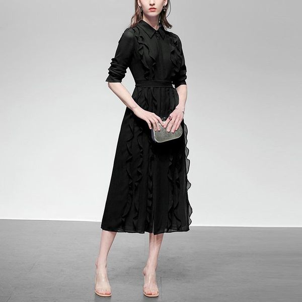 casual dresses sheer ladies streetwear ruffle elegant dress black chiffon for women long sleeve corset woman, Black;gray
casual dresses sheer ladies streetwear ruffle elegant dress black chiffon for women long sleeve corset woman, Black;gray