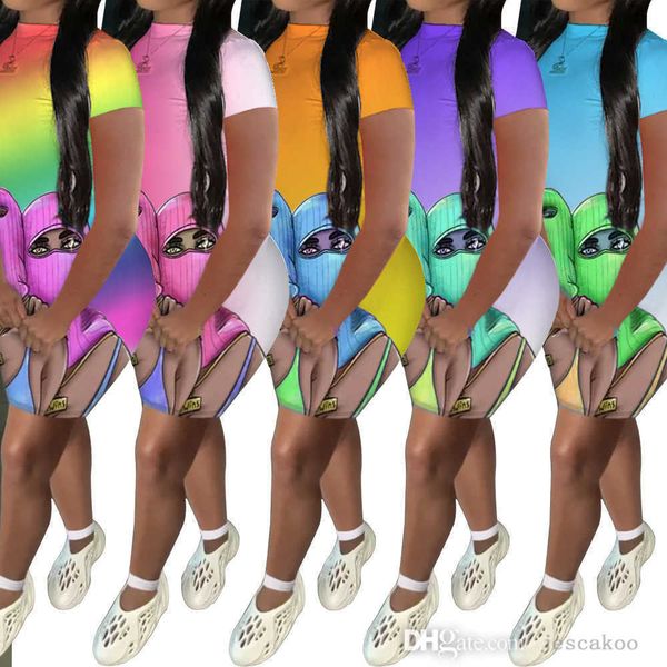 2022 summer women gradient casual dress printed colourful fashion bodycon skirts plus size s-2xl skinny packaged hip ladies dresses, Black;gray
2022 summer women gradient casual dress printed colourful fashion bodycon skirts plus size s-2xl skinny packaged hip ladies dresses, Black;gray