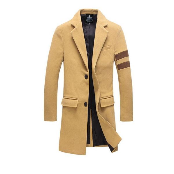 men's wool & blends winter men jacket long trench coat slim woolen autumn jackets windbreaker business clothing nice fashion, Black
men's wool & blends winter men jacket long trench coat slim woolen autumn jackets windbreaker business clothing nice fashion, Black
