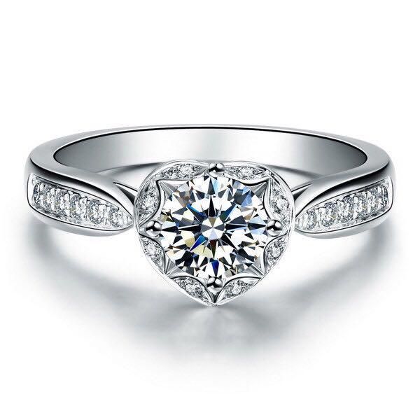 cluster rings 14k heart shape 1ct romantic style jewelry solid white gold quality diamond engagement ring for women wedding, Golden;silver
cluster rings 14k heart shape 1ct romantic style jewelry solid white gold quality diamond engagement ring for women wedding, Golden;silver