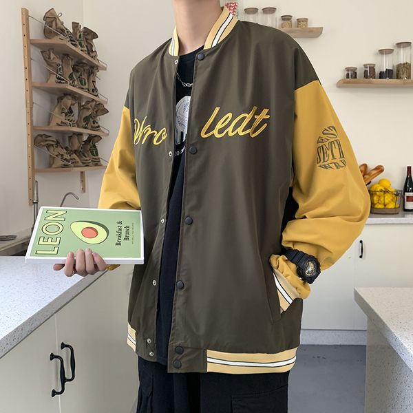 autumn casual coat men's fashion brand loose jacket students' versatile baseball suit fried street top, Black;brown
autumn casual coat men's fashion brand loose jacket students' versatile baseball suit fried street top, Black;brown