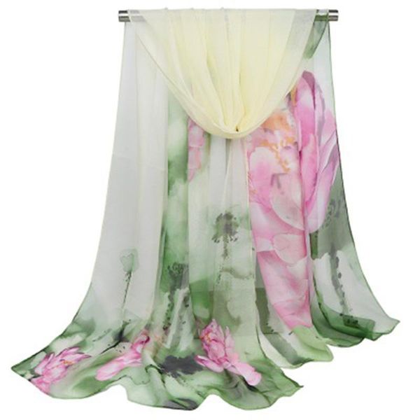 scarves fashion chiffon scarf women spring summer lotus oil paint silk lady thin long shawl wraps foulard print hijab stoles n49, Blue;gray
scarves fashion chiffon scarf women spring summer lotus oil paint silk lady thin long shawl wraps foulard print hijab stoles n49, Blue;gray