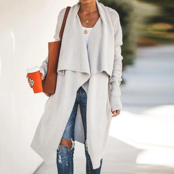women's knits & tees women long cardigan knitted sweater coat autumn winter sleeve v neck jumper casual streetwear fashion female, White
women's knits & tees women long cardigan knitted sweater coat autumn winter sleeve v neck jumper casual streetwear fashion female, White