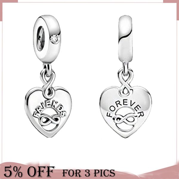 925 sterling silver new bead forever friends dangle charms fit original pandora bracelets women valentines day jewelry gifts, Black
925 sterling silver new bead forever friends dangle charms fit original pandora bracelets women valentines day jewelry gifts, Black