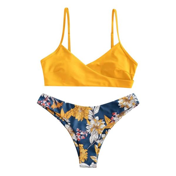 women's swimwear women two piece flower print split sets plus size beachwear swimsuit bikini summer beach wear, White;black
women's swimwear women two piece flower print split sets plus size beachwear swimsuit bikini summer beach wear, White;black