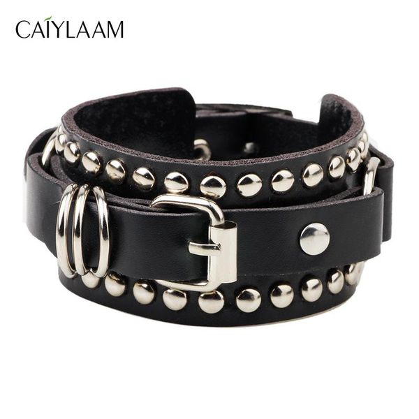 charm bracelets caiylaam punk style rivet leather for women rock jewelry black and white men hip hop couple, Golden;silver
charm bracelets caiylaam punk style rivet leather for women rock jewelry black and white men hip hop couple, Golden;silver